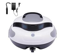 RUODATONLY Robot Piscina Limpiafondos Sin Cable, Aspirador de Piscina Automático con Doble Motor, Batería 5000mAh, Filtro Fino 180μm y Aparcamiento Automático