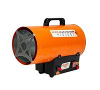 RURIS VULCANO 881S Calentador portátil de gas, 10 kW, 34 120 BTU, caudal 320 m³/h, encendido piezoeléctrico, regulador y manguera incluidos, calefacción industrial propano GLP