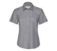 Russell Collection Camisa de tejido Oxford de fácil cuidado y manga (BC1024)