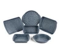 Russell Hobbs COMBO-5437 Nightfall Stone-Juego de Utensilios de Horno antiadherentes (6 Piezas), Acero al Carbono