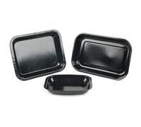 Russell Hobbs COMBO-8235A - Juego de bandeja para hornear y asar, 5 piezas de acero recubierto de esmalte vítreo, con latas para asar, bandeja de picar, bandeja plana para horno, fácil de limpiar,