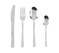 Russell Hobbs Juego de Cubertería Vienna De Plata Con 16 Piezas - Para Servir 4 Personas, Tenedores, Cuchillos, Cucharas Y Cucharillas Incluidas, Ideal Para Familias O Para Recibir Visitas