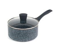 Russell Hobbs RH00846EU Cazo Antiadherente De 20 cm, De La Colección Nightfall Stone, De Aluminio Prensado, Inducción Adecuada, Cocina Con Menos Aceite, Mango De Baquelita, Mármol Azul