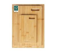 Russell Hobbs Set de tablas de cortar de bambú, 3 piezas, 25/36/40 cm | Bambú FSC®-Certified, aceitado, para preparar y servir, respetuoso cuchillos, higiénico, verduras, pan, queso