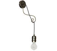 Rústico Wandleuchte E27 En Latón Antiguo Pared Lámpara de Pasillo Luz Interior