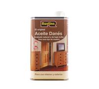 Rustins 500ml Aceite danés claro original para todo tipo de madera - exterior e interior - seguridad, comida y juguetes 6 à 7 m²