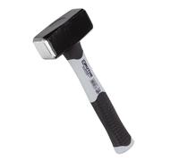 RUTHE martillo Fiberglas 800 g | Martillo profesional | Hammer y martelo con cabeza de acero de calidad lacada en negro | Núcleo fibra casi irrompible