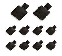 Ruvan 10 PCS Lazo Para BolíGrafos Autoadhesivo, apto para bolígrafos de 7 a 18 mm, para cuadernos, agendas, calendarios, diarios, 4 x 4 cm. No deja residuos y es extremadamente duradero.
