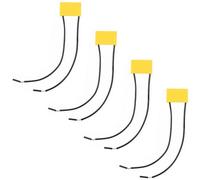 Ruvan Condensador antiinterferencias RC Snubber 0,1uF, 100 ohmios, 600 V CA, para relés de protección, electroválvulas, contra parpadeos LED y arcos, ahorro de espacio sin abrazadera, 4 unidades