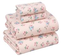 Ruvanti Juego de sábanas 100% algodón, tamaño King, 4 Piezas, Ropa de Cama de Tejido de percal Suave y Transpirable, Bolsillo Profundo de 16 Pulgadas, estándar de Hotel, sensación Fresca y Fresca