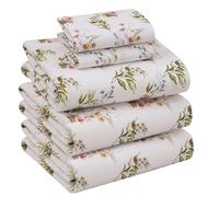 Ruvanti Juego de sábanas 100% algodón tamaño Split King para Cama Ajustable, 5 Piezas, Ropa de Cama de Tejido de percal Suave y Transpirable, Bolsillo Profundo de 16 Pulgadas, estándar de Hotel