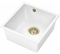 Ruvetti Arlo 45 fregadero suspendido 41x38.5 cm blanco 3001AR_WH45_P-PVDCH