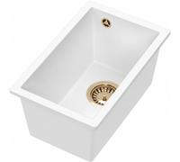 Ruvetti Lilo 35 fregadero suspendido 45x28 cm blanco 3001LI_WH35_P-PVDCH