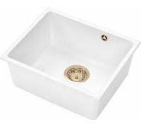 Ruvetti Migo 50 fregadero suspendido 46x37.5 cm blanco 3001MI_WH50_P-PVDCH