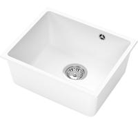 Ruvetti Migo 50 fregadero suspendido 46x37.5 cm blanco 3001MIWH50P