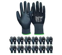 Ruvigrab Ecoblack Guante de trabajo Unisex adulto (Pack de 12)