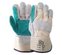 Ruvigrab - Guante americano serraje reforzado | Trabajos pesados | Guantes cactus| Guantes jardin |Guantes para mecanicos, Construcción, Agricultura | Guante trabajo hombre y mujer