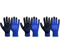 Ruvigrab - Guante de Trabajo de nitrilo Sandy | Guantes para fontaneria | Guantes para Jardinería | Guantes de Cuero | Guantes de Piel para Obra | Guantes de proteccion laboral | Guantes mecanicos