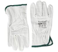 Ruvigrab - Guante de Trabajo de Piel de Flor Natural | Guantes para Jardinería | Guantes de Cuero | Guantes de Piel para Obra | Talla 8