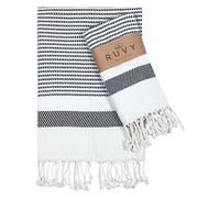 Ruvy Home Basics - Juego de 2 Toallas de Mano turcas para baño, 18 x 40 Pulgadas, algodón, Toallas de Mano Decorativas para Cocina, té, Yoga, Cara, Gimnasio, Color Negro