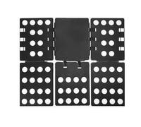 RUWLFE Tabla plegable portátil for guardar ropa, pinzas for, organizador creativo for camisas, pantalones y camisetas para Doblar Prendas(Black)