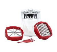 Ruwshuuk Cortador de patatas fritas, cortador de patatas fritas francés | Cortador de parrilla de frutas casera | Case usa una tabla de cortar francesa de papas, prensa manual de , verduras,