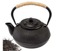 Ruwshuuk Hervidor De Hierro Fundido,Interior Esmaltado Para Y Hervir - Para Cocina De Gas Eléctrica | Hogar Cocina Restaurante Senderismo Picnic Preparación s
