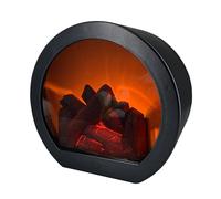 Ruwshuuk Luz De Chimenea De Mesa - Mini Chimenea | Decoración Eléctrica LED Con Llama Realista Para Interiores Exteriores Sala Dormitorio