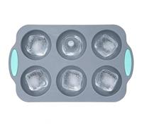 Ruwshuuk Molde para hielo con forma de guirnalda navideña, utensilio de cocina antiadherente para chocolate, bandeja de hielo de silicona con guirnalda navideña, para cocinar whisky, bebidas, café y