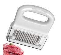Ruwshuuk Tenerizador para pollo, máquina ablandadora de carne de metal, utensilios de cocina, accesorio manual de cocina con agujas para carne blanca , pescado, parrilla, filetes de pollo cerdo