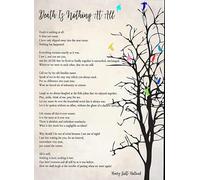 RVBLRDSE All Is Well by Henry Scott-Holland - Death Is Nothing At All Poem Poster, Inspirational Wall-Art for Funeral & Memorial Comfort(Framed,12x18inch(30x45cm))