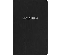 Reina Valera 1960 – Biblia compacta letra grande – Piel fabricada negra, con referencias