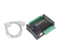 Rxgiasup FX3U - Controlador industrial de 24MR de 32 bits con cable, programación de escalera de alta velocidad y cable de placa de control Plc antiinterferencias