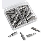 Rybtd Juego de 30 brocas T20, puntas Torx T20 x 25 mm, puntas de seguridad Torx de vástago hexagonal, puntas de destornillador hexagonales de 1/4 de pulgada para destornilladores eléctricos, manuales,