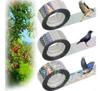 RYIRXI Cinta Reflectante Anti Palomas 3 Ruedas 80M x 2,4 cm, Cinta Espanta Ahuyentar Palomas Pájaros Ahuyenta Aves, Espantar Ahuyentador Pajaros Golondrinas Repelente contra Balcon Antipalomas