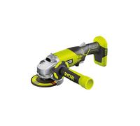 RYOBI - Amoladora Angular Eléctrica Sin Cable 18V ONE+ Ø115mm - Usos en Metal, Piedra, Bloque de Hormigón, Cemento y Mármol - Buena Autonomía - Se Entrega con Accesorios - R18AG-0