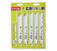 RYOBI Blister 6 hojas de corte Sierra sable longitud 100/152 mm madera/metal - fijación universal Sierra sabre