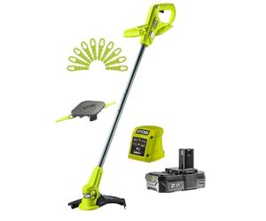 Ryobi desbrozadora con batería one+ ry18lt23a-120p, ancho de corte de