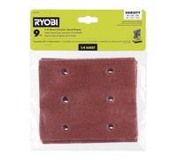 RYOBI Juego de papel de lija lijadora de 1/4 hoja (A19901)
