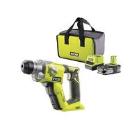 RYOBI - Martillo combinado SDS + 18V ONE+™ con 1 batería 18V - 2,5 Ah y Cargador 1,5A -R18SDS-125S