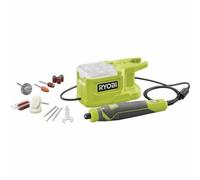 Ryobi Mini herramienta multiusos ONE+ de 18 V con 15 accesorios - RRT18-0