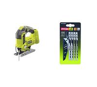 Ryobi R18JS-0 power jigsaws 2,53 kg - Sierra eléctrica + Ryobi RAK05JSBFC AEG Powertools Set de 5 Piezas