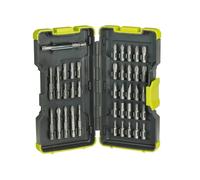 Ryobi RAK40SD Kit 40 puntas Taladro atornillador con soporte para puntas