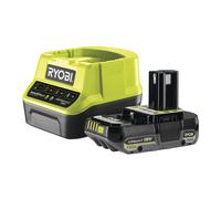 Ryobi RC18120-120 Kit Batería RB1820C Cargador 18V ONE+ 1x2.0 Ah