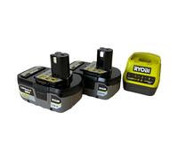 Ryobi Kit de batería RC18120-240X RB1840X 18V One+ 2x4.0 Ah con cargador