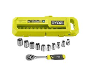 RYOBI RHRS11PC - Caja de 10 boquillas de 1/4 pulgadas y destornillador