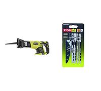 Ryobi RRS1801M - Sierra eléctrica (1,9 kg) + Ryobi RAK05JSBFC AEG Powertools Set de 5 Piezas
