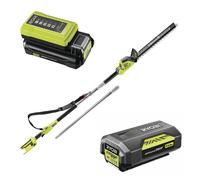 Ryobi RY36PHT50A-0 - Cortasetos con pértiga telescópica a batería Max Power 36V/2Ah - Cuchilla de 50 cm