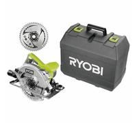 Ryobi Sierra circular de 1600 vatios con estuche y 2 hojas