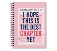 RZHV Cuaderno de espiral colorido con texto en inglés "I Hope This is the Best Chapter", cuaderno rayado para la universidad, cuaderno de libros para el trabajo, la escuela, graduación, nuevo capítulo